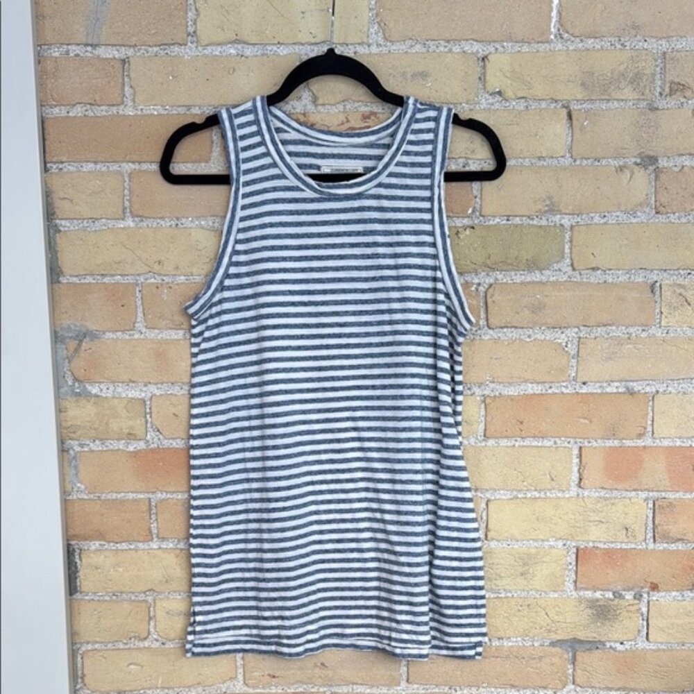 Current/Elliott Striped Sleeveless Tank Top